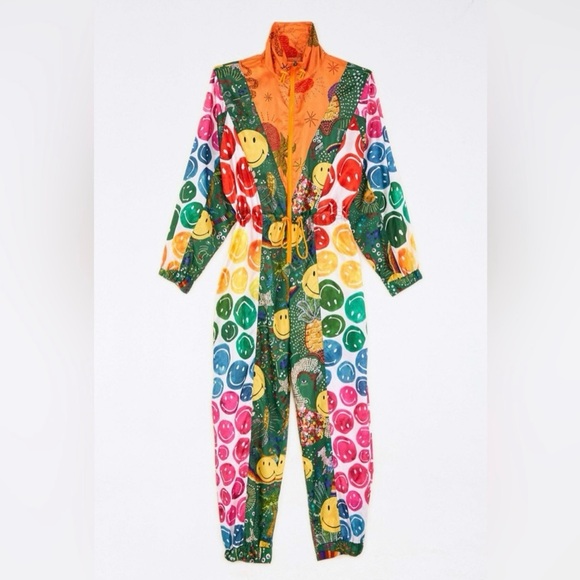 Farm Rio Smiley Jumpsuit - Picture 1 of 8